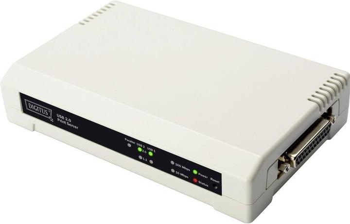 Produktbild Digitus DN-13006-1 Netzwerk Printserver LAN (10/100 MBit/s), USB, Parallel (IEEE