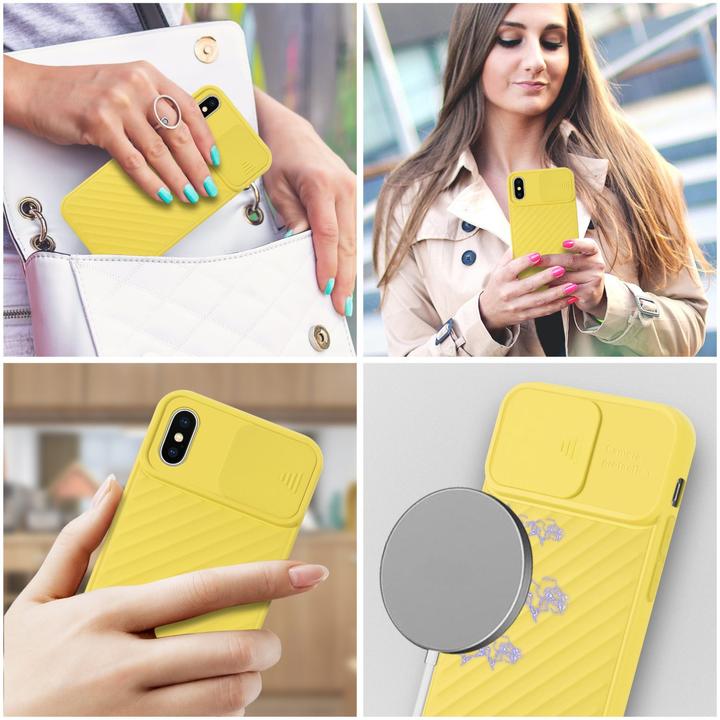 Immagine prodotto Cadorabo Cover in TPU con protezione della fotocamera (Apple iPhone X)