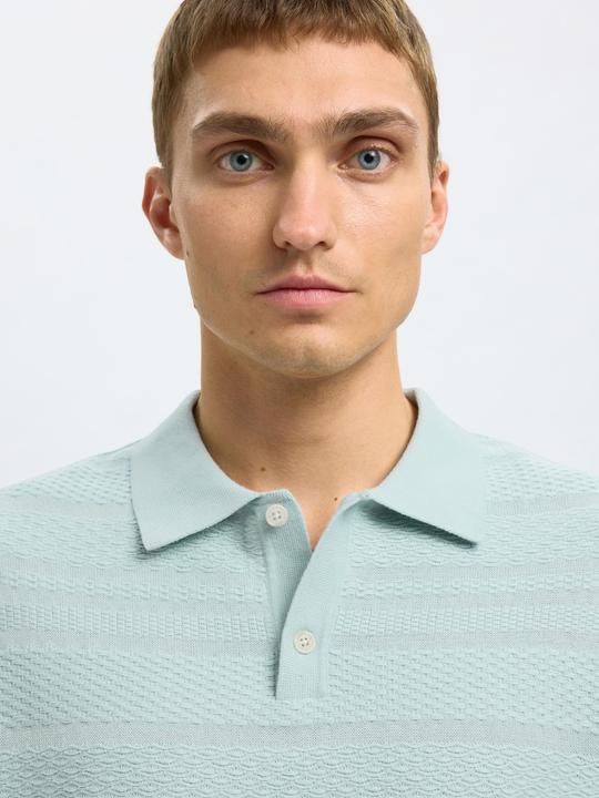 Produktbild Selected Homme Textured Polohemd aus Strick (L)