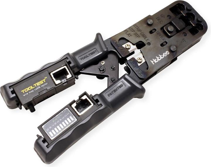 Produktbild Hobbes Crimp Zange mit offline Kabeltester