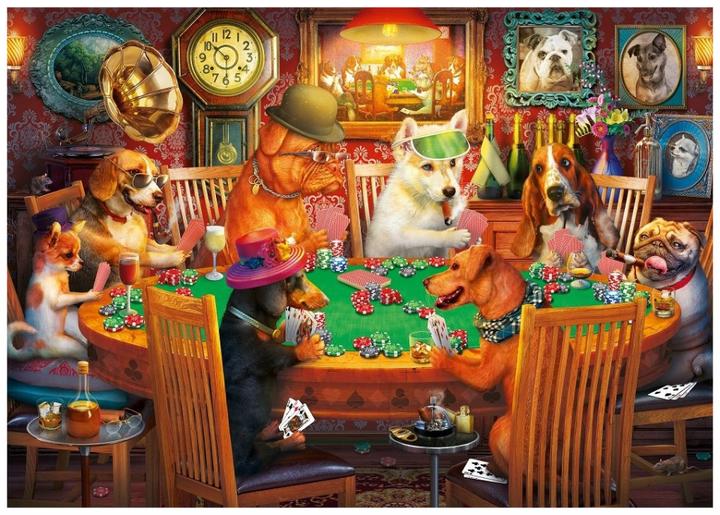 Actual product image Heidi Cheese Line HeiDi Art Puzzle 500 pcs. 5094 Poker Night (500 pieces)
