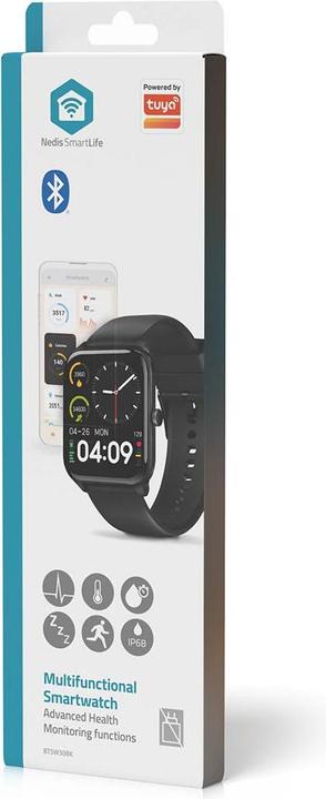 Immagine prodotto Nedis Orologio SmartLife | LCD | IP68 | Durata massima di funzionamento: 14400 min | Android™ / IOS | Nero