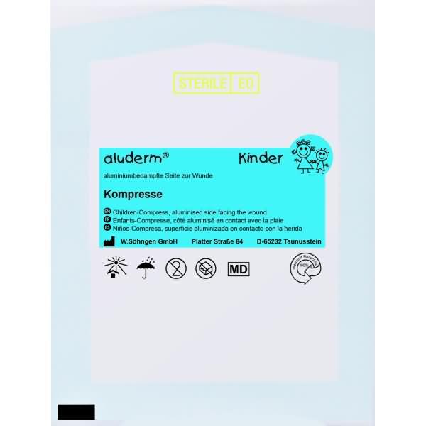 Immagine prodotto Aluderm Impacchi per bambini 6 x 6 cm, 1 pz. di impacchi
