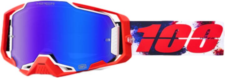 Actual product image 100% Armega HIPER Goggle Morpho - Mirror Blue Lens (Morpho, Mirror Blue)