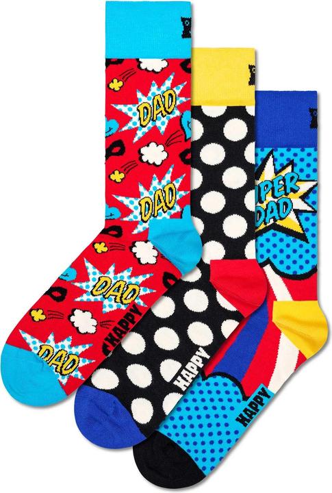 Immagine prodotto Happy Socks Set regalo per la festa del papà (confezione da 3, 41 - 46)
