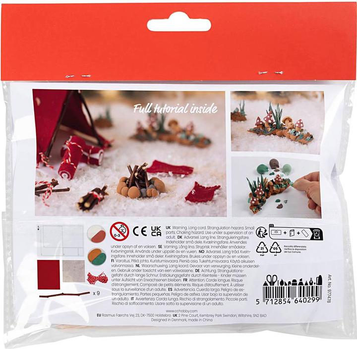 Actual product image Creativ Company Mini Paraphernalia Elf Door / Secret Santa Scene Camping