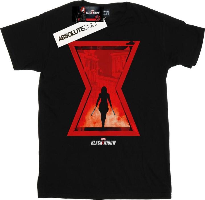 Image du produit - T-shirt BLACK WIDOW MOVIE ICON SILHOUETTE - Fille (140, 146)