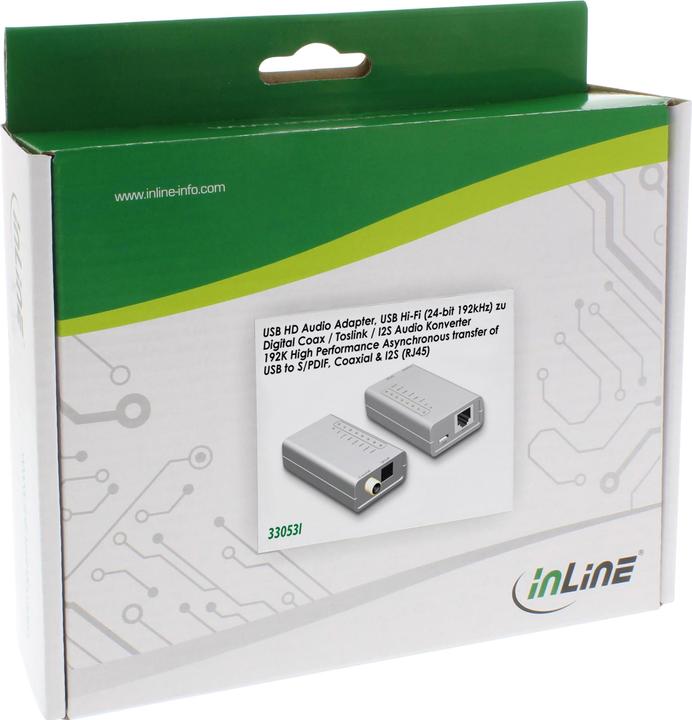 Produktbild InLine USB HD Audio Adapter (Kamera Konverter)