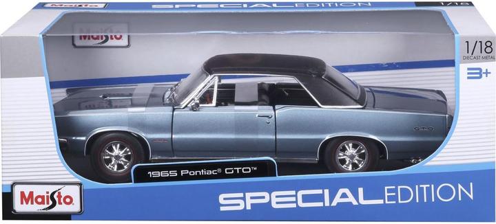 Immagine prodotto Maisto Pontiac GTO Hurst Edition 1965 blu 1/18