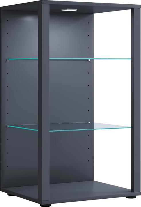 Actual product image VCM Wooden Glass Display Case Collecting Showcase Glass Display Case Floor Standing Showcase Glasol XL (52 x 44 x 90 cm)