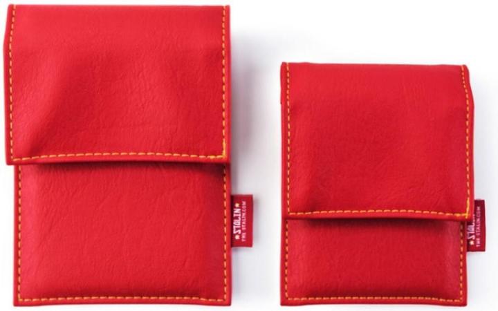 Immagine prodotto Stalin PhoneBag in ecopelle piccola rossa con cuciture gialle (Universale)