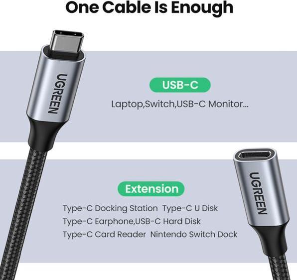 Actual product image Ugreen USB C – USB C (1 m, USB 3.1)