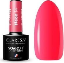 Claresa Neon UV Nagellack 5ml - Packung mit 14 Stück (Orange)