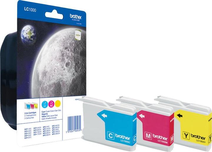 Brother LC-1000 Pack Arcobaleno C/M/Y (M, C, G)