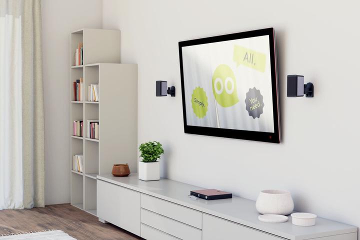 Immagine prodotto Goobay Universale (1 coppia, Installazione a parete, Perno di rotazione, Inclinabile)