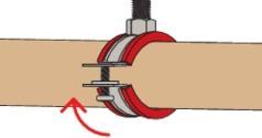 Actual product image Fischer Deutschland Silicone pipe clamp FRSH Clamping range 95-103mm galvanised steel FISCHER