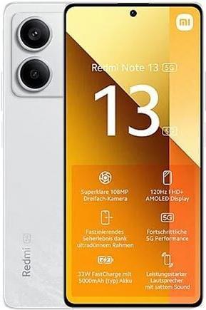 Actual product image Xiaomi Redmi Note 13 5G (256 GB, Arctic White, 6.67", Hybrid Dual SIM, 108 Mpx, 5G)