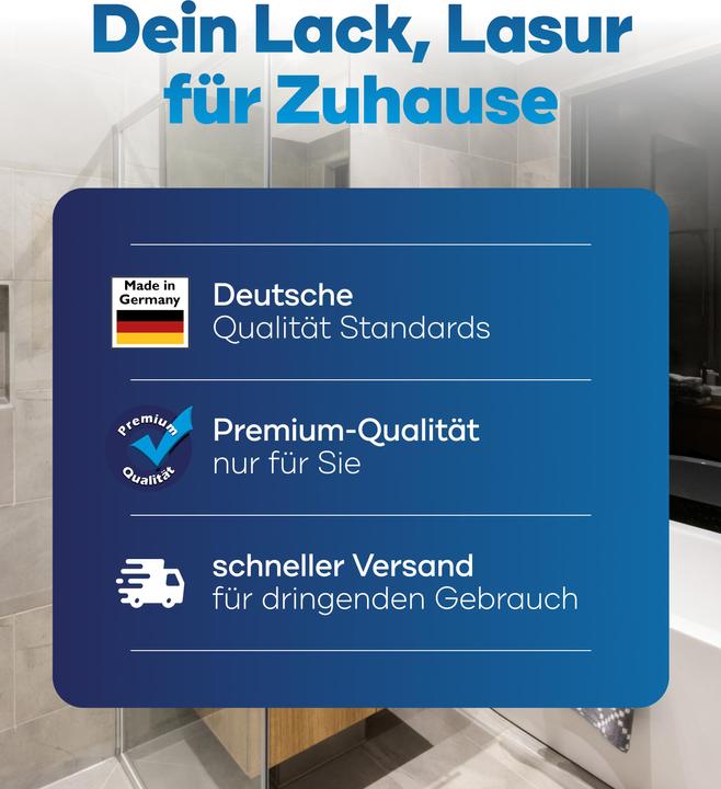 Produktbild Plid Fliesenlack 2,25l glänzend, für ca. 23m² / Fliesenfarbe Lack Küche/Bad (Lichtgrau, 2.25 l)