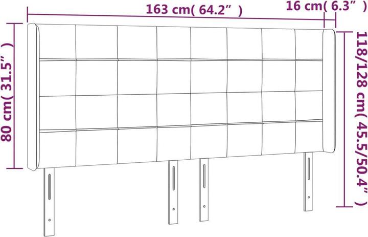 Immagine prodotto VidaXL Benson (163 x 16 x 128 cm)