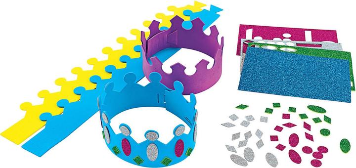 Actual product image Colorations Colouring - Make and decorate your own foam crown, set of 1