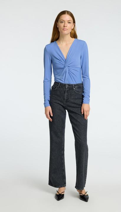 Actual product image Selected Femme Knoten-Effekt Langärmeliger Body (L)