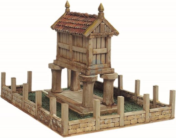 Actual product image Block Cuit. 3D ceramic model kit - Galician «Hórreo» granary (33 x 24 x 26 cm)
