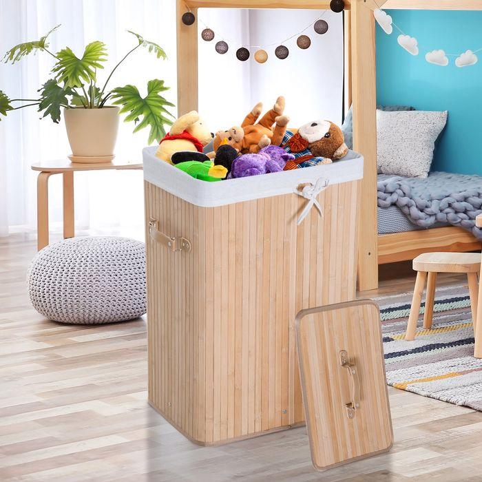Immagine prodotto Homcom Cesto per il bucato con 2 maniglie (72 l)