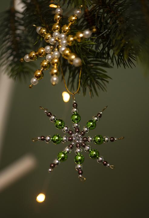 Immagine prodotto Betzold Set di stelle di filo, argento-marrone-verde