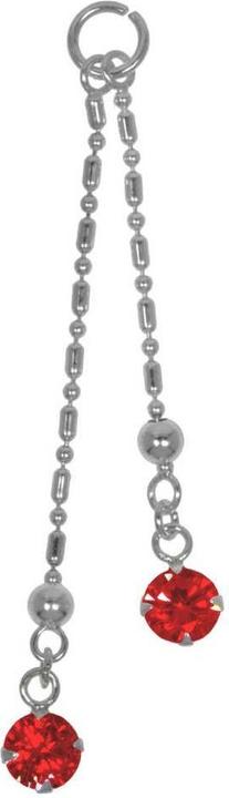 Bijouteria Bauchpiercing-Anhänger (Silber 925, Kristall)