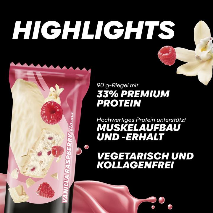 Actual product image Powerbar Protein Plus 33% (Vanilla, Raspberry, 10 pcs., 900 g)