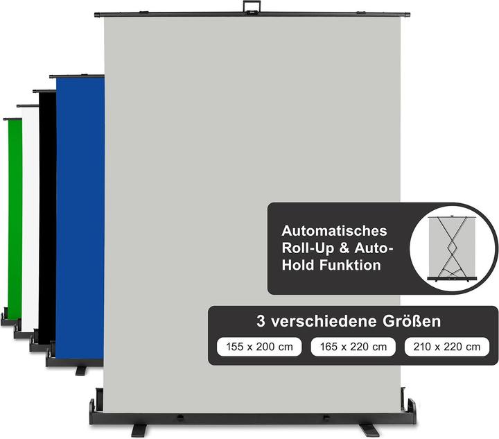 Immagine prodotto Walimex pro per pannello arrotolato sfondo 155x200cm (155 cm, 200 cm)