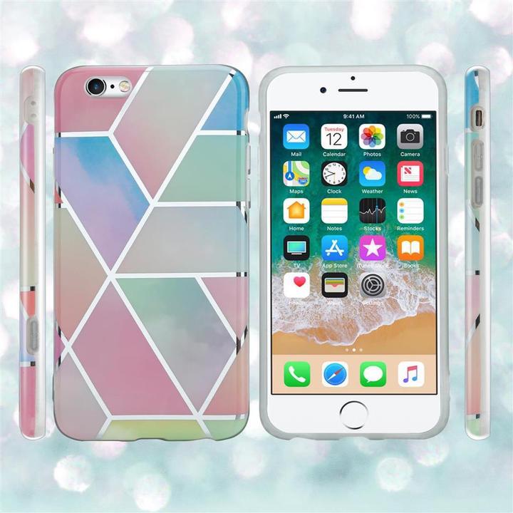 Actual product image Cadorabo IMD TPU Colorful Marble Cover (Apple iPhone 6)