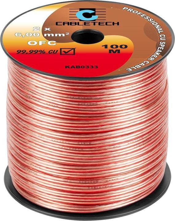 Actual product image Cabletech OFC 6mm speaker cable (0.27 m)