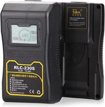 Immagine prodotto Rolux Batteria V-Mount RLC-230S 230Wh 14.8V 15500mAh (1 pz., 15500 mAh, Accumulatore di carica elettrica)