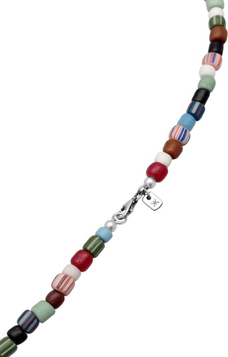 Produktbild Kuzzoi Halskette Glas Beads Bunt Süsswasserperlen 925 Silber (Edelstahl, 925er Sterling Silber, Glas, No stone, Süsswasserzuchtperlen, 50 cm)