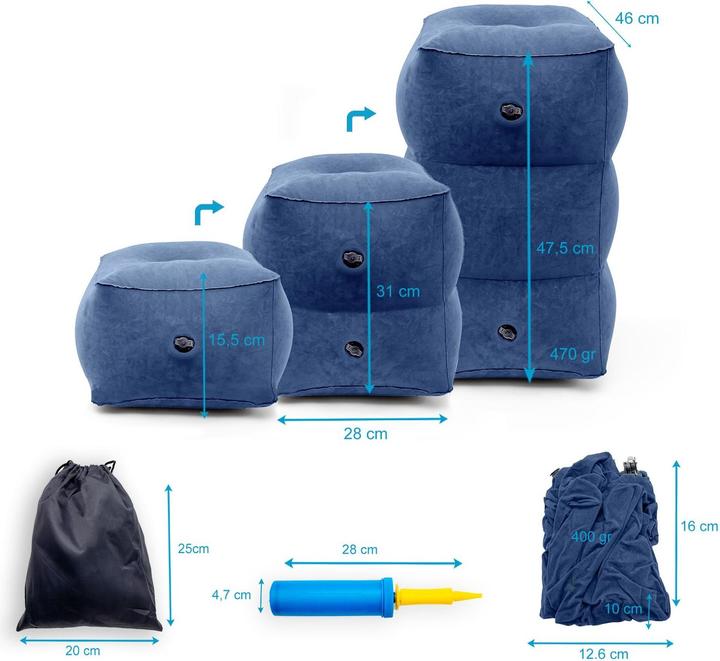 Actual product image Intirilife Footrest (46 x 46.5 x 47.5 cm)