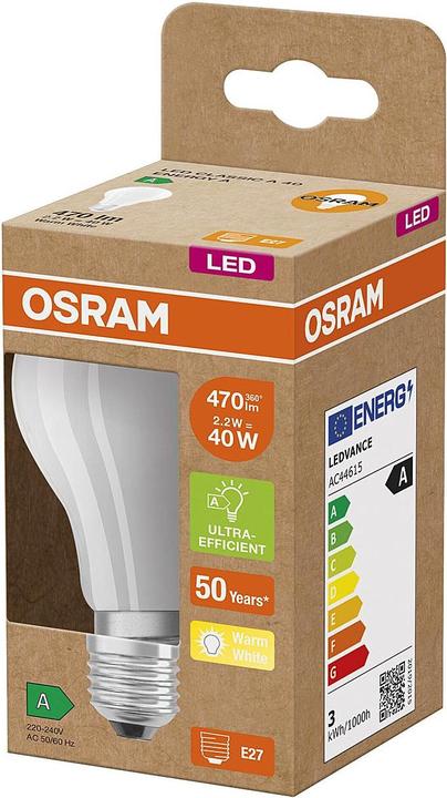 Produktbild Osram Led Filament Classic A (E27, 2.50 W, 470 lm, 1 x, A)