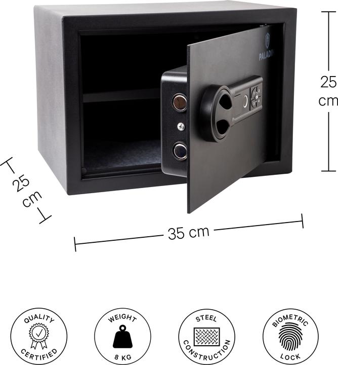 Actual product image Paladin Möbeltresor mit Fingerabdruckscanner (16 l)