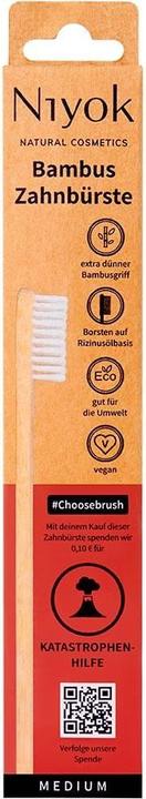 Produktbild Niyok Handzahnbürste Bambus Katastrophenhilfe 1 Stück (Weich, 1 x)