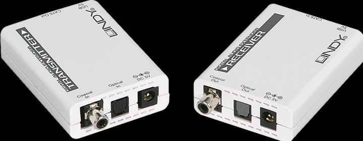 Actual product image Lindy 150m Cat.5 SPDIF TOSLINK Extender (Extender)