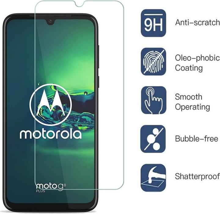 Actual product image Screenguard Motorola Moto G8 Plus Protective Glass Film Case Friendly Design (1 Piece, Motorola Moto G8 Plus)