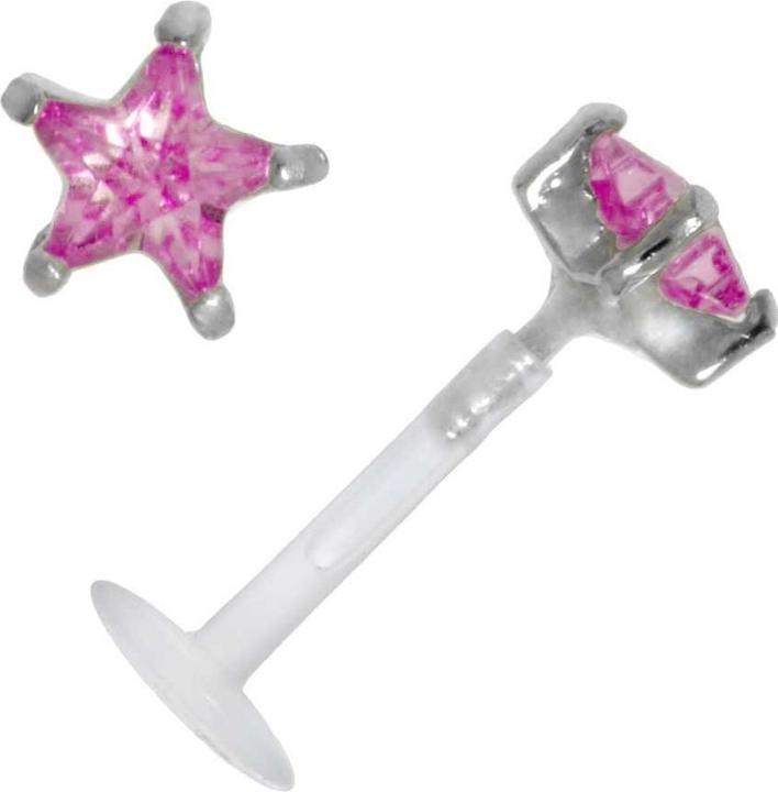 Produktbild Bijouteria Piercing für Lippe/Tragus (Bioplast, Silber 925, Zirkonia)