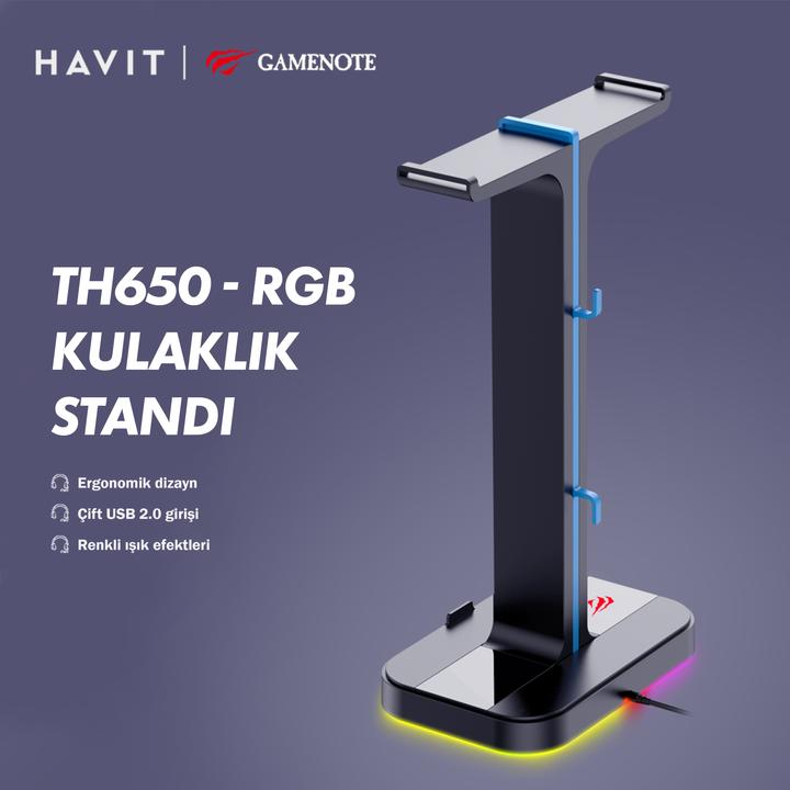Image du produit Havit TH650 Support de casque RGB