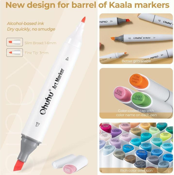 Actual product image Ohuhu Kaala (Multicoloured, 24 x)