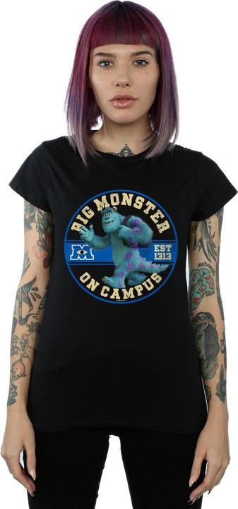 Actual product image Disney Womens/Ladies Monsters University Monster On Campus Cotton T-Shirt (M)