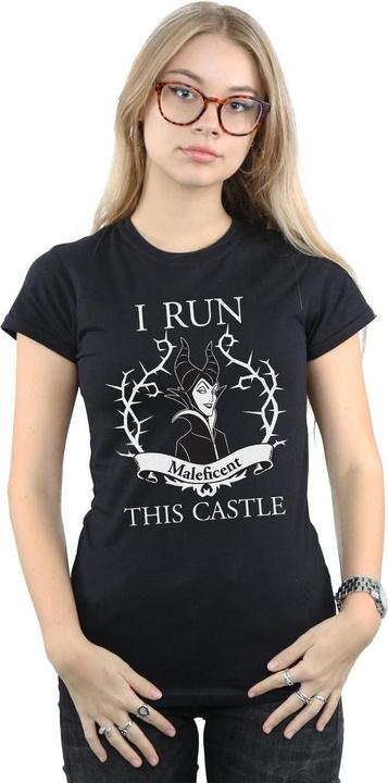 Immagine prodotto Maleficent Maglietta da donna/donna I Run This Castle in cotone (XXL)