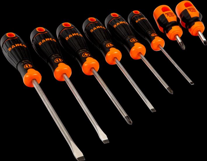 Image du produit Bahco 8pcs Screwdriver Set Slotted/Ph (Recouvrement cruciforme Phillipps (PH))
