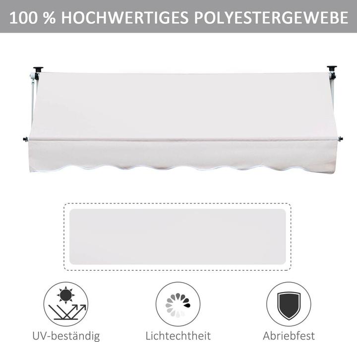 Produktbild Outsunny Markise mit Handkurbel (2 m)