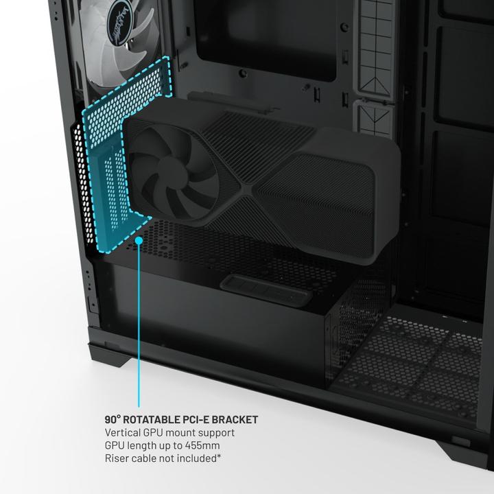 Actual product image Valkyrie VK02 Lite Black (ATX, mATX, Mini-ITX, ITX)