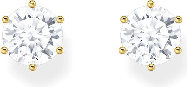 Produktbild Thomas Sabo Ohrstecker mit weissem Stein im Brillantschliff (925er Silber)